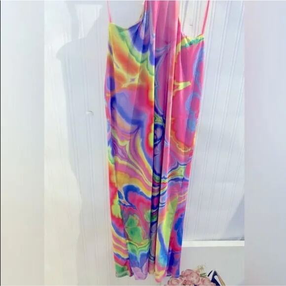 AFRM Tessa Mesh Midi Dress - S - Picture 2 of 6